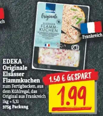 NP Discount Edeka Originale Elsässer Flammkuchen 375 g Packung Angebot