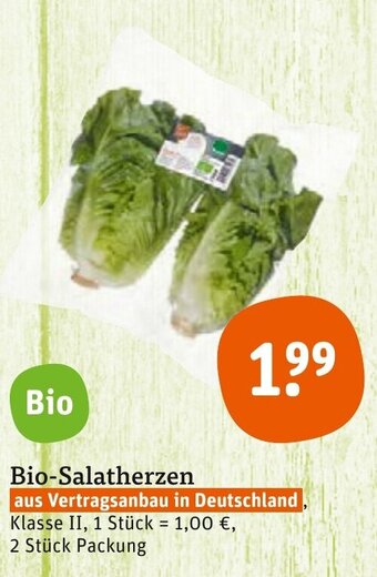 tegut Bio-Salatherzen Angebot