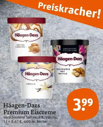 tegut Häagen-Dazs Premium Eiscreme 460 ml Angebot