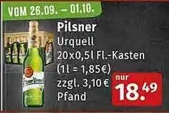 Markgrafen Pilsner urquell Angebot