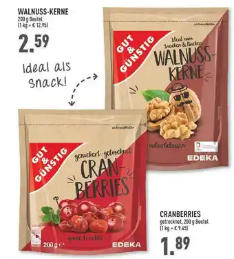 Marktkauf Walnuss-kerne, cranberries Angebot