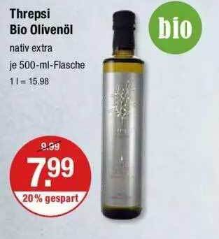 V Markt Threpsi bio olivenöl Angebot