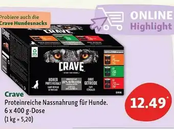 Fressnapf Crave proteinreiche hundenassnahrung Angebot