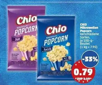 PENNY Chio mikrowellen popkorn Angebot