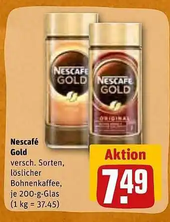 REWE Kaufpark Nescafé gold Angebot