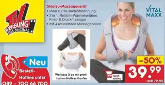 Netto Marken-Discount Vitalmaxx shiatshu-massagegerät Angebot