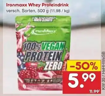 Netto Marken-Discount Ironmaxx whey proteindrink Angebot