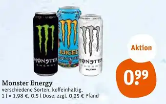 tegut Monster Energy 0,5 l Angebot