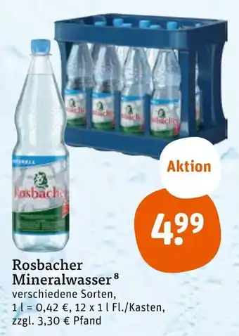 tegut Rosbacher Mineralwasser 12 x 1 l Angebot