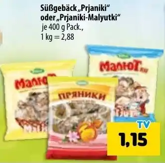 Mix Markt Süßgebäck ,,Prjaniki" oder Prjaniki Malyutki 400 g Pack. Angebot