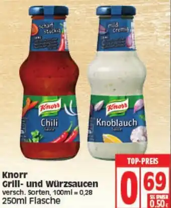 Elli Markt Knorr Grill und Würzsaucen 250ml Angebot