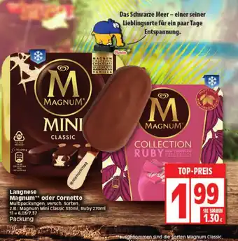 Elli Markt Langnese Magnum oder Cornetto 270ml Angebot