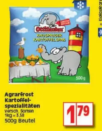 Elli Markt Agrarfrost Kartoffelspezialitäten 500g Beutel Angebot