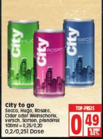 Elli Markt City to go 0,2/0,25L Angebot