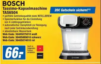 Expert Bosch tassimo-kapselmaschine tas6504 Angebot