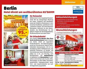 Penny Reisen Berlin hotel direkt am weltberühmten ku'damm Angebot