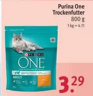 Rossmann Purina one trockenfutter Angebot