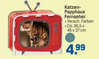 Rossmann Katzen-papphaus fernseher Angebot