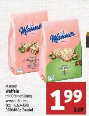 Marktkauf Manner waffeln Angebot