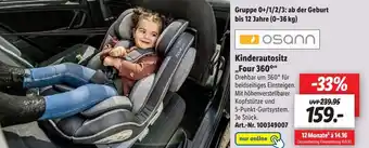 Lidl Osann Kinderautositz Four 360 Angebot