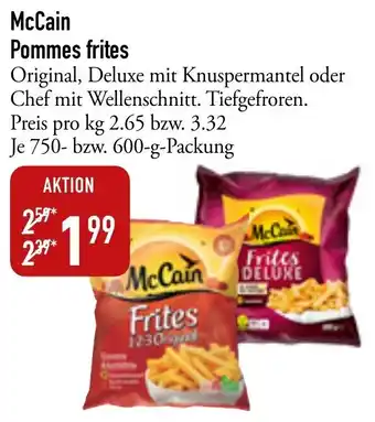 Galeria Markthalle McCain Pommes frites 750-600 g Packung Angebot