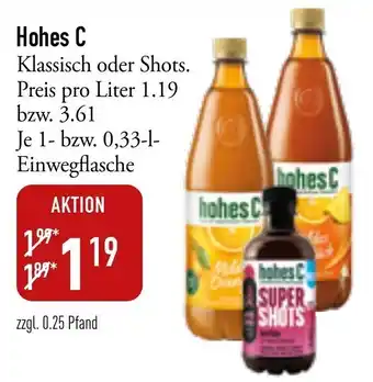 Galeria Markthalle Hohes C 1 L/0,33 L Angebot