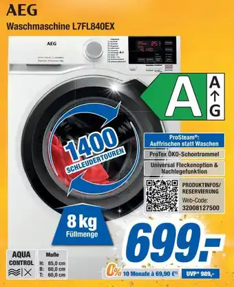 Expert Bening AEG Waschmaschine L7FL840EX Angebot