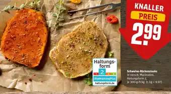 REWE Schweinerucken-Steaks 300g Angebot