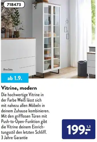 Aldi Nord Vitrine, modern Angebot