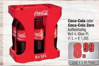 alldrink Coca-cola oder coca-cola zero Angebot