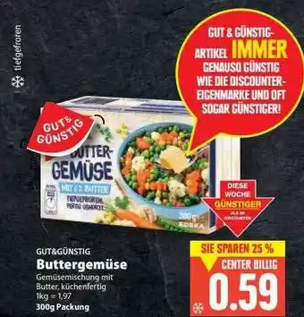 E-Center Gut & günstig buttergemüse Angebot