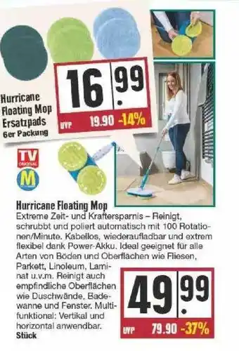 Edeka Hurricane floating mop Angebot