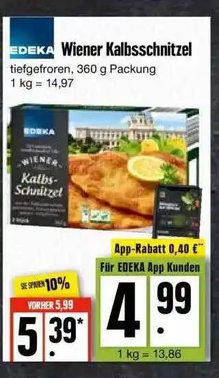 Edeka Edeka wiener kalbsschnitzel Angebot