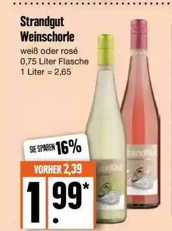 Edeka Strandgut weinschorle Angebot