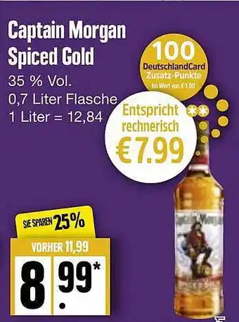 Edeka Frischemarkt Captain morgan spiced gold Angebot