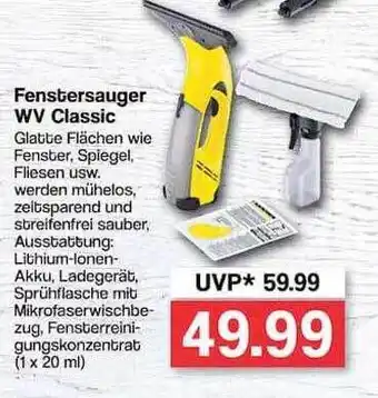 Famila Nord West Fenstersauger wv classic Angebot