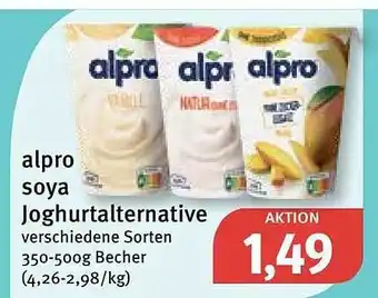 Feneberg Alpro soya joghurtalternative verschiedene sorten Angebot