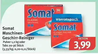 Feneberg Somat maschinen-geschirr-reiniger pulver oder tabs 20-36 stück Angebot