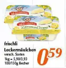 inkoop Frischli leckermäulchen versch. sorten Angebot