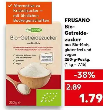 Kaufland Frusano bio-getreidezucker Angebot