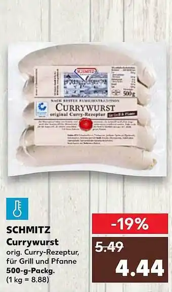 Kaufland Schmitz currywurst Angebot