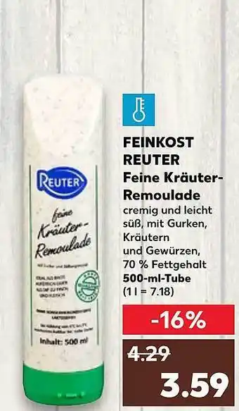 Kaufland Feinkost reuter feine kräuter-remoulade Angebot