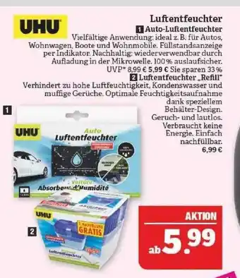 Marktkauf Luftentfeuchter uhu Angebot