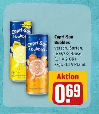 REWE Capri-sun bubbles Angebot