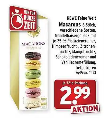 Wasgau Rewe feine welt macarons Angebot