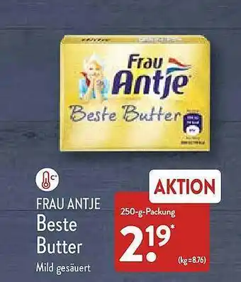 Aldi Nord Frau antje beste butter Angebot