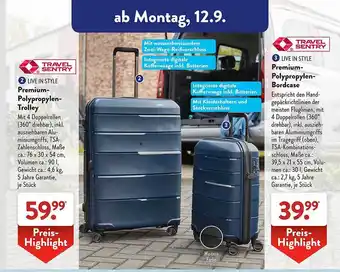 Aldi Süd Live in style premium-polypropylen-trolley premium-polypropylen-bordcase Angebot