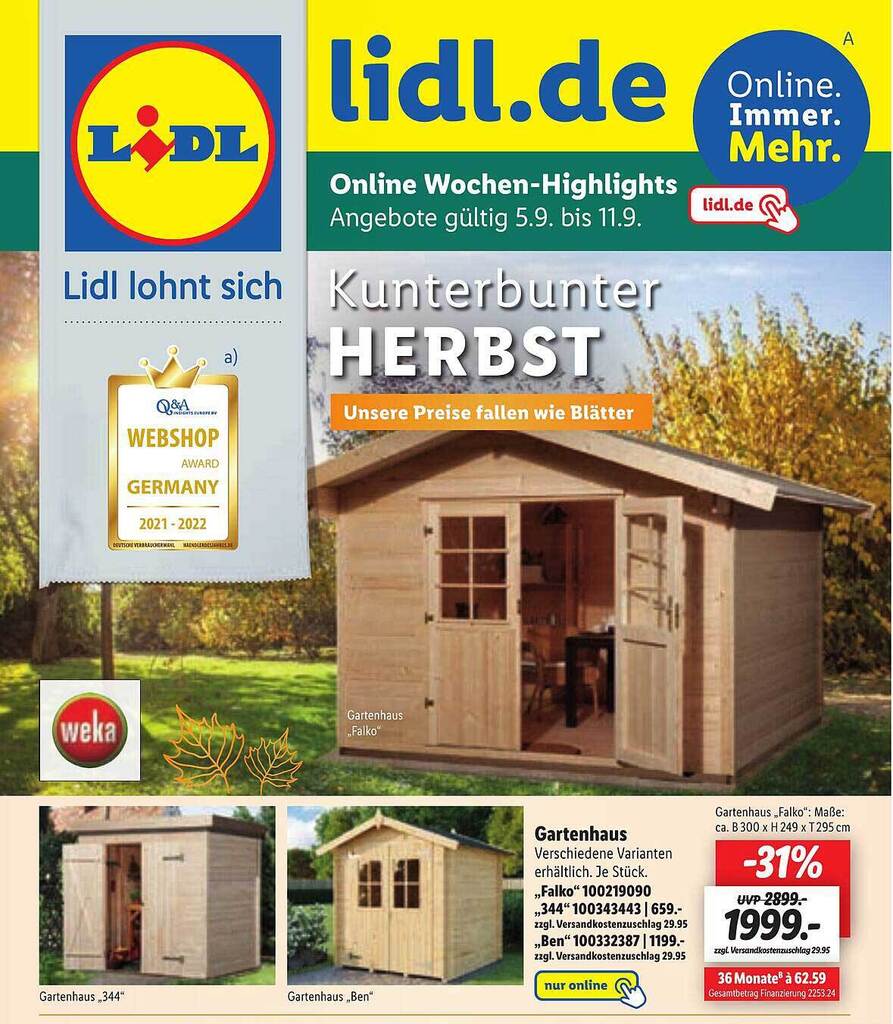 Fabelhafte Gartenhaus Sale Lidl Bilder