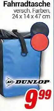 CENTERSHOP Fahrradtasche dunlop Angebot