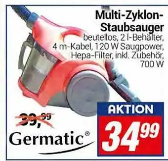 CENTERSHOP Multi-zyklon-staubsaguer germatic Angebot